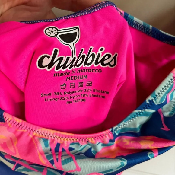 Chubbies Flamingo Print‎ One Piece Swimsuit SZ M EUC - Picture 3 of 3